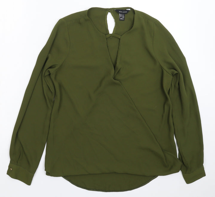 New Look Womens Green   Basic Blouse Size 8