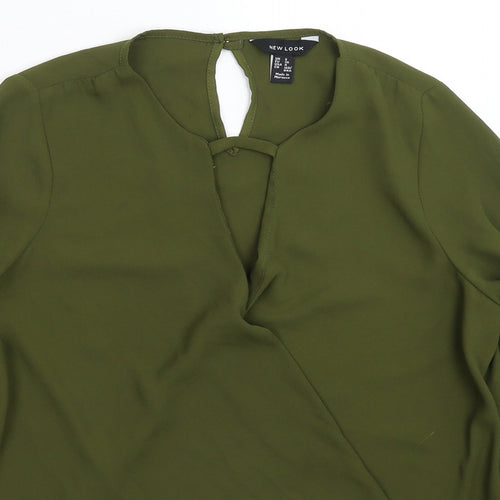 New Look Womens Green   Basic Blouse Size 8