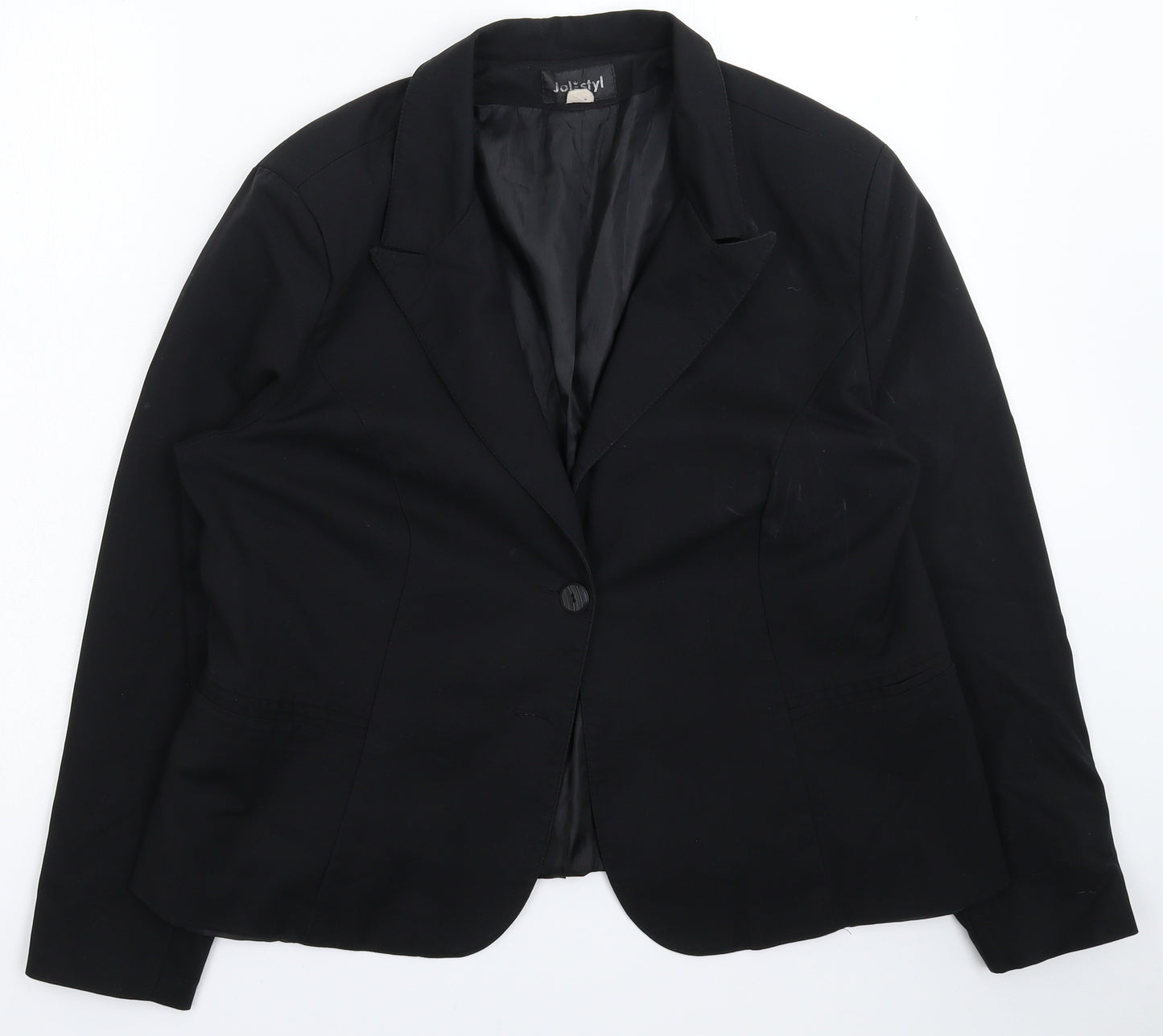 JOL Styl Womens Black   Jacket Suit Jacket Size 16