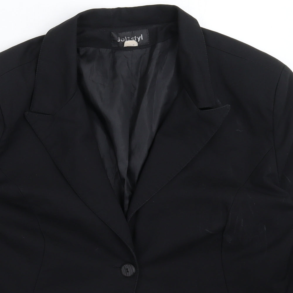 JOL Styl Womens Black   Jacket Suit Jacket Size 16