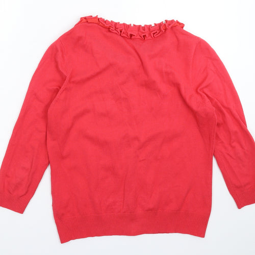 Inspire Womens Pink  Knit Cardigan Jumper Size M