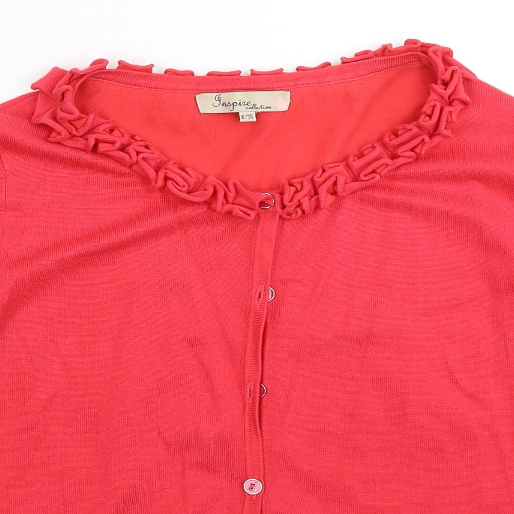 Inspire Womens Pink  Knit Cardigan Jumper Size M