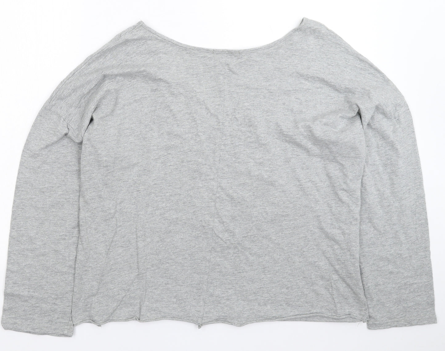 Sheilay Womens Grey   Basic T-Shirt Size L