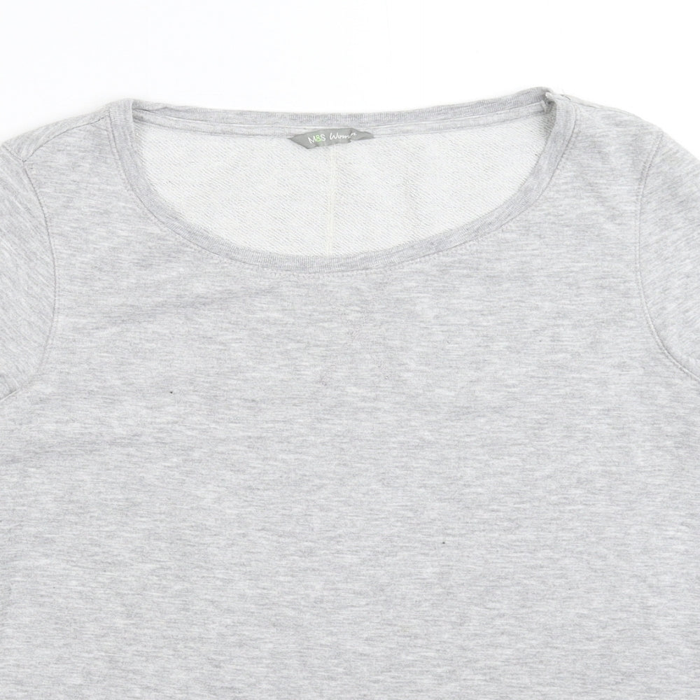 Marks and Spencer Womens Grey   Pullover Sweatshirt Size 12