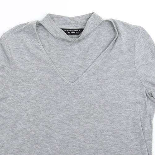 Dorothy Perkins Womens Grey   Basic T-Shirt Size 14