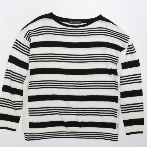 Marks and Spencer Womens Multicoloured Striped Knit Pullover Jumper Size 12