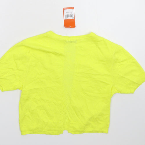 TU Womens Yellow  Knit Cardigan Jumper Size 12