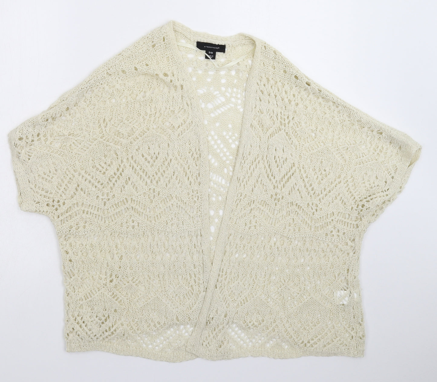 Atmosphere Womens White  Knit Cardigan Jumper Size M