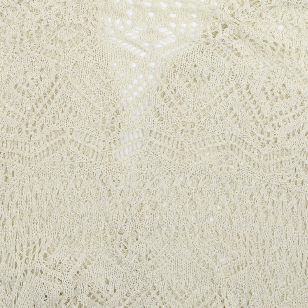 Atmosphere Womens White  Knit Cardigan Jumper Size M