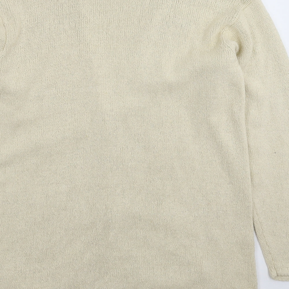Marks and Spencer Womens Beige  Knit Cardigan Jumper Size 16