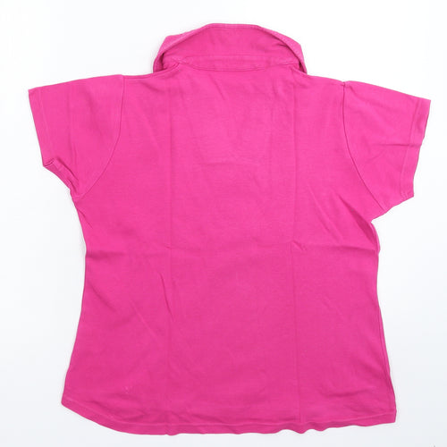 EWM Womens Pink   Basic Polo Size 16
