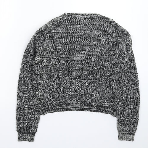New Look Girls Grey  Knit Pullover Jumper Size 14-15 Years