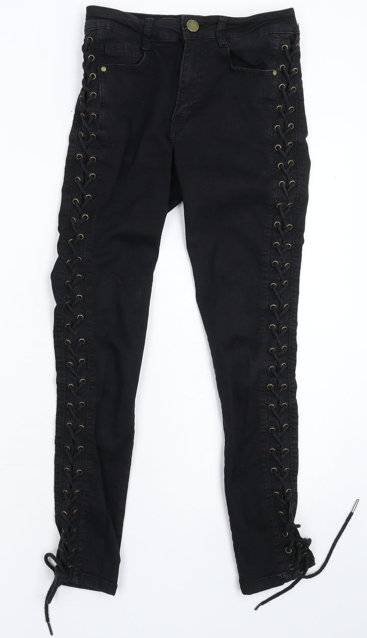 Denim Club Womens Black  Denim Jegging Jeans Size 10 L26 in