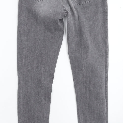 Denim & Co. Womens Grey  Denim Skinny Jeans Size 10 L27 in