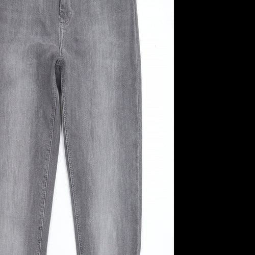 Denim & Co. Womens Grey  Denim Skinny Jeans Size 10 L27 in