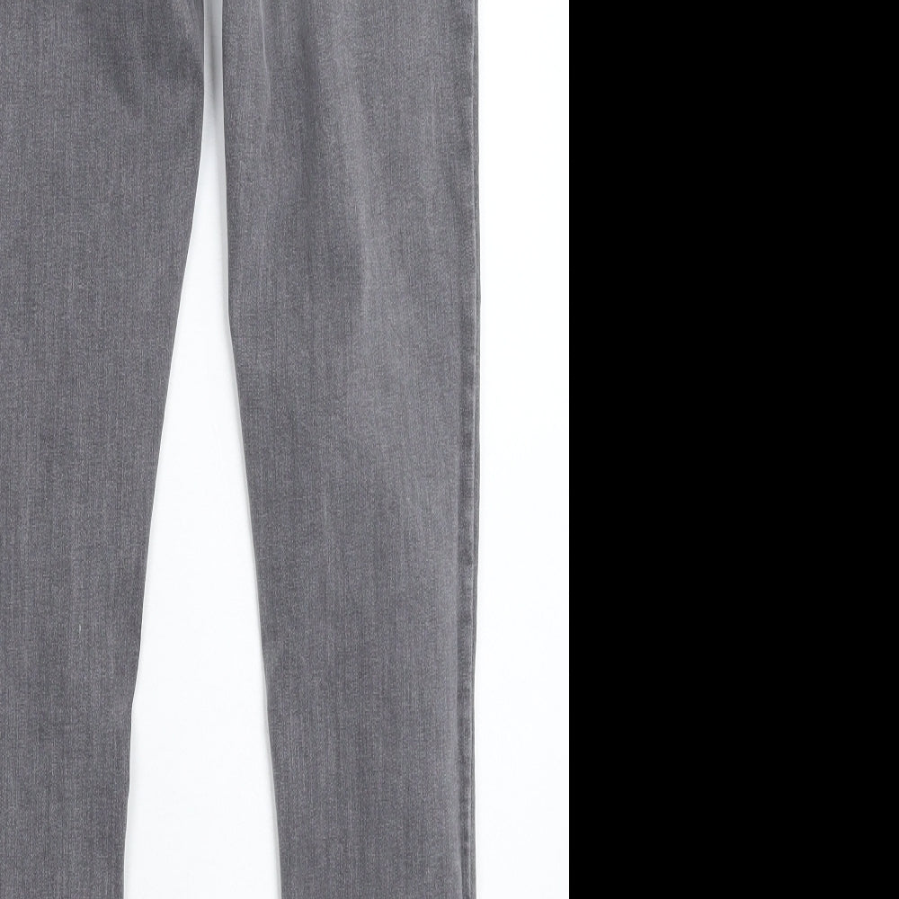 Denim & Co. Womens Grey  Denim Skinny Jeans Size 10 L27 in