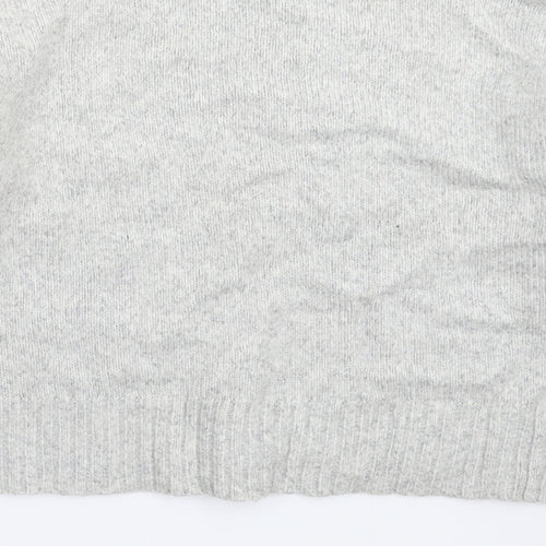 New Look Womens Grey  Knit Pullover Jumper Size S