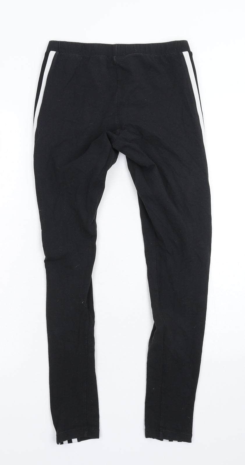 adidas Womens Black Striped  Jogger Trousers Size 10 L26 in