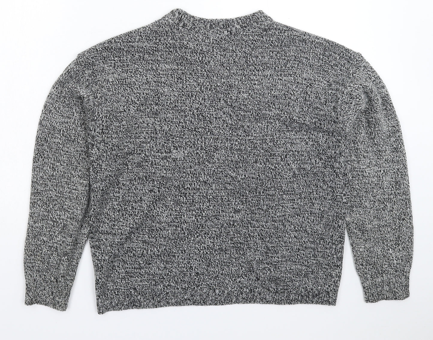 Brave Soul Womens Grey  Knit Pullover Jumper Size S