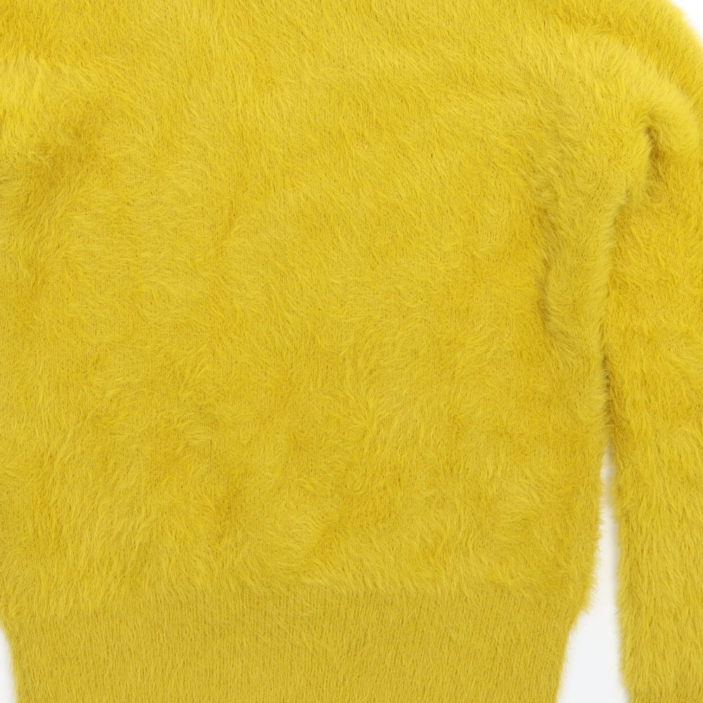 Marks and Spencer Womens Yellow  Knit Pullover Jumper Size S