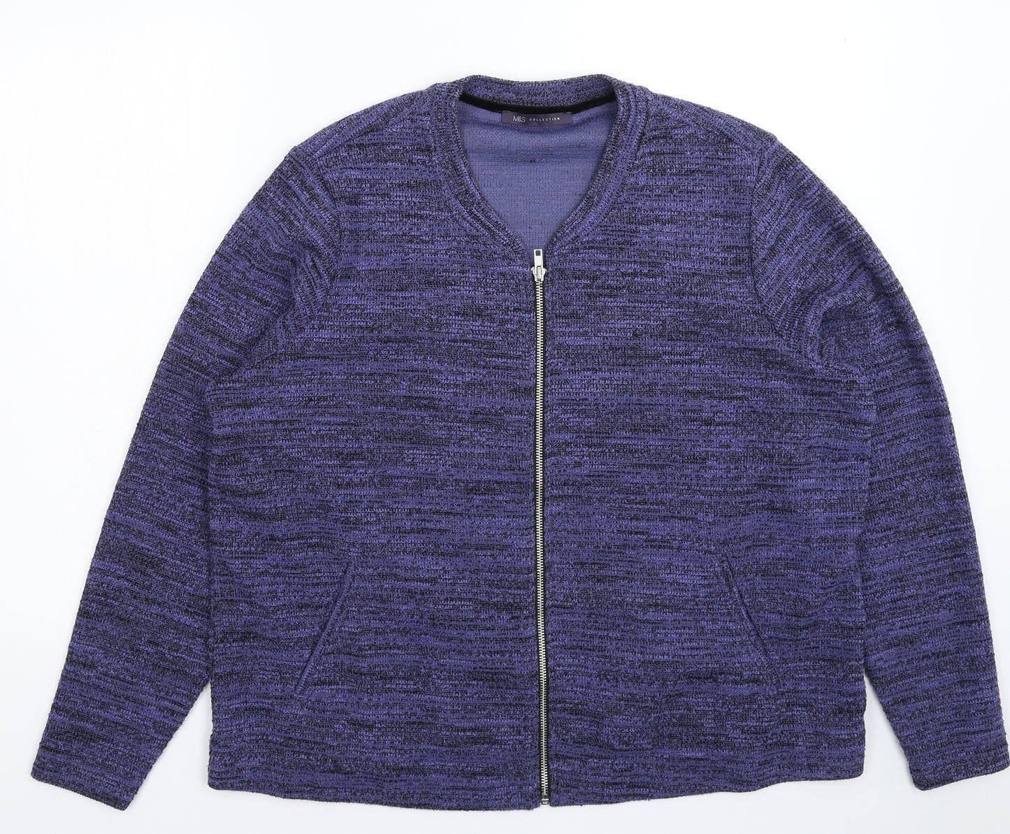 Marks and Spencer Womens Purple  Fleece Jacket  Size 20