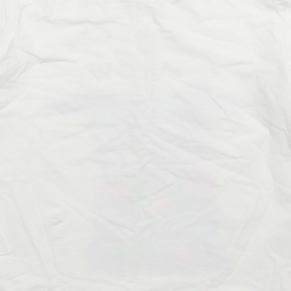 H&M Girls White   Basic T-Shirt Size 9-10 Years