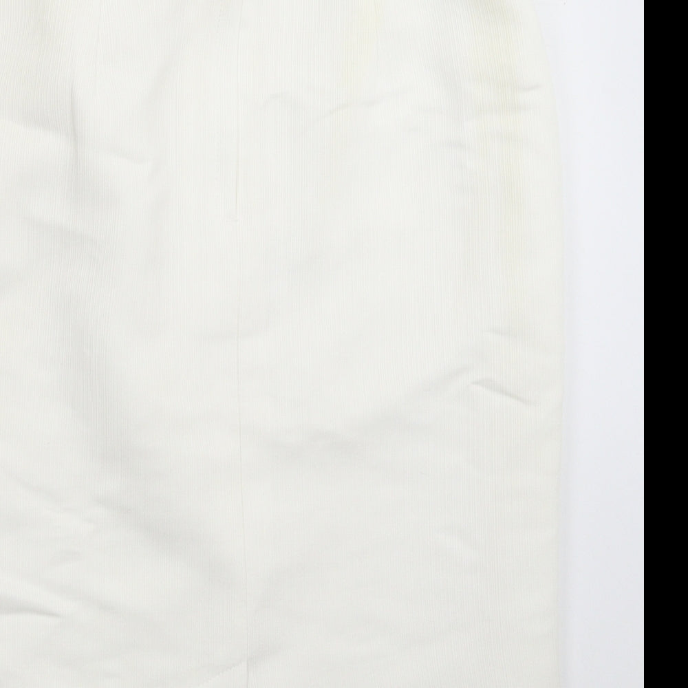 First Avenue Womens White   Straight & Pencil Skirt Size 12