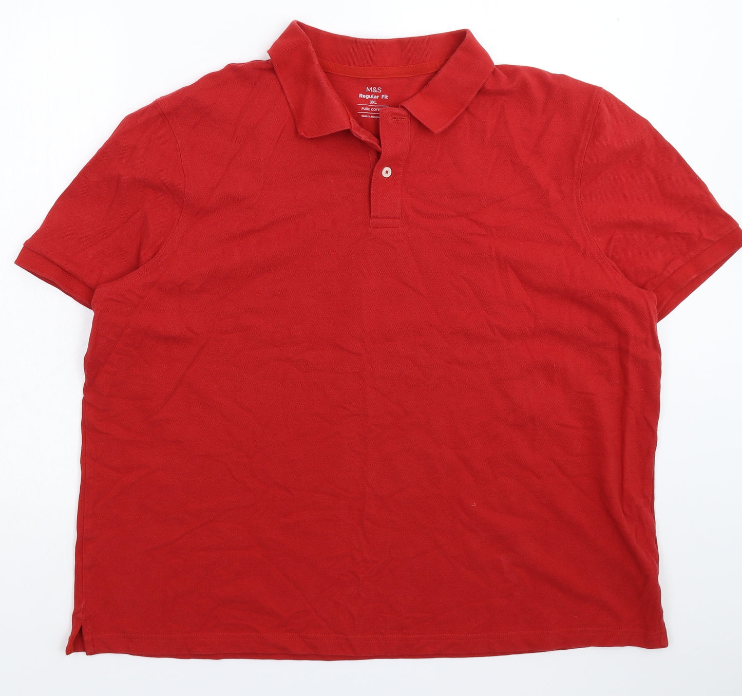 Marks and Spencer Mens Red    Polo Size 3XL