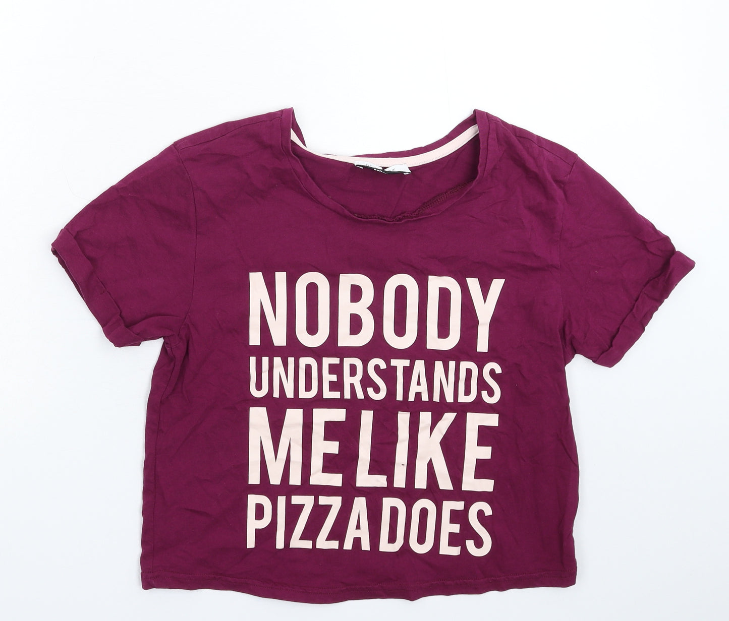 New Look Girls Purple   Basic T-Shirt Size L