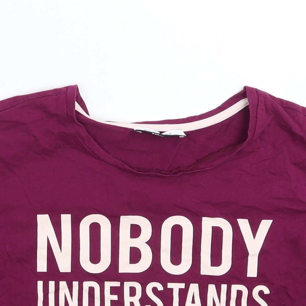 New Look Girls Purple   Basic T-Shirt Size L