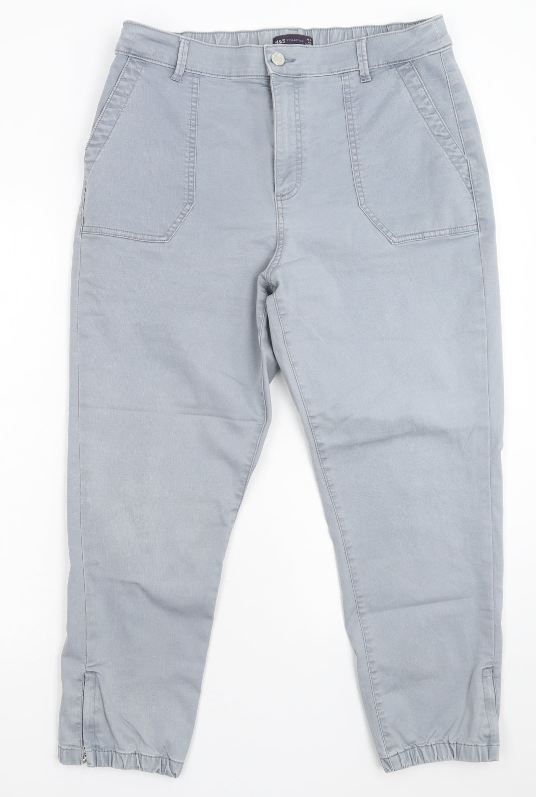 Marks and Spencer Womens Blue   Trousers  Size 16 L25 in