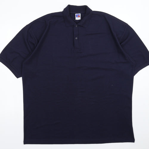 Russell Mens Blue    Polo Size 3XL