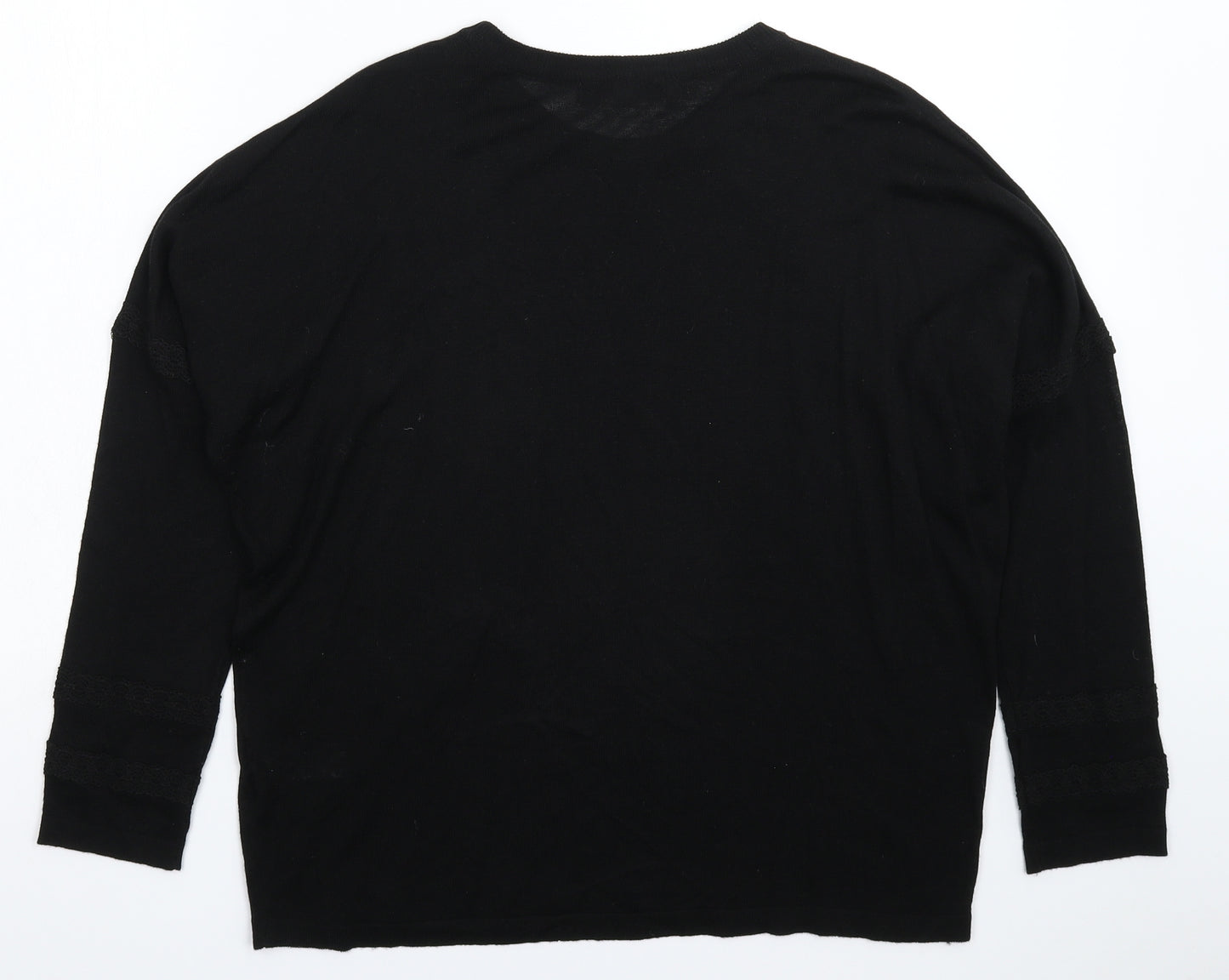 Marks and Spencer Womens Black  Knit Pullover Jumper Size M
