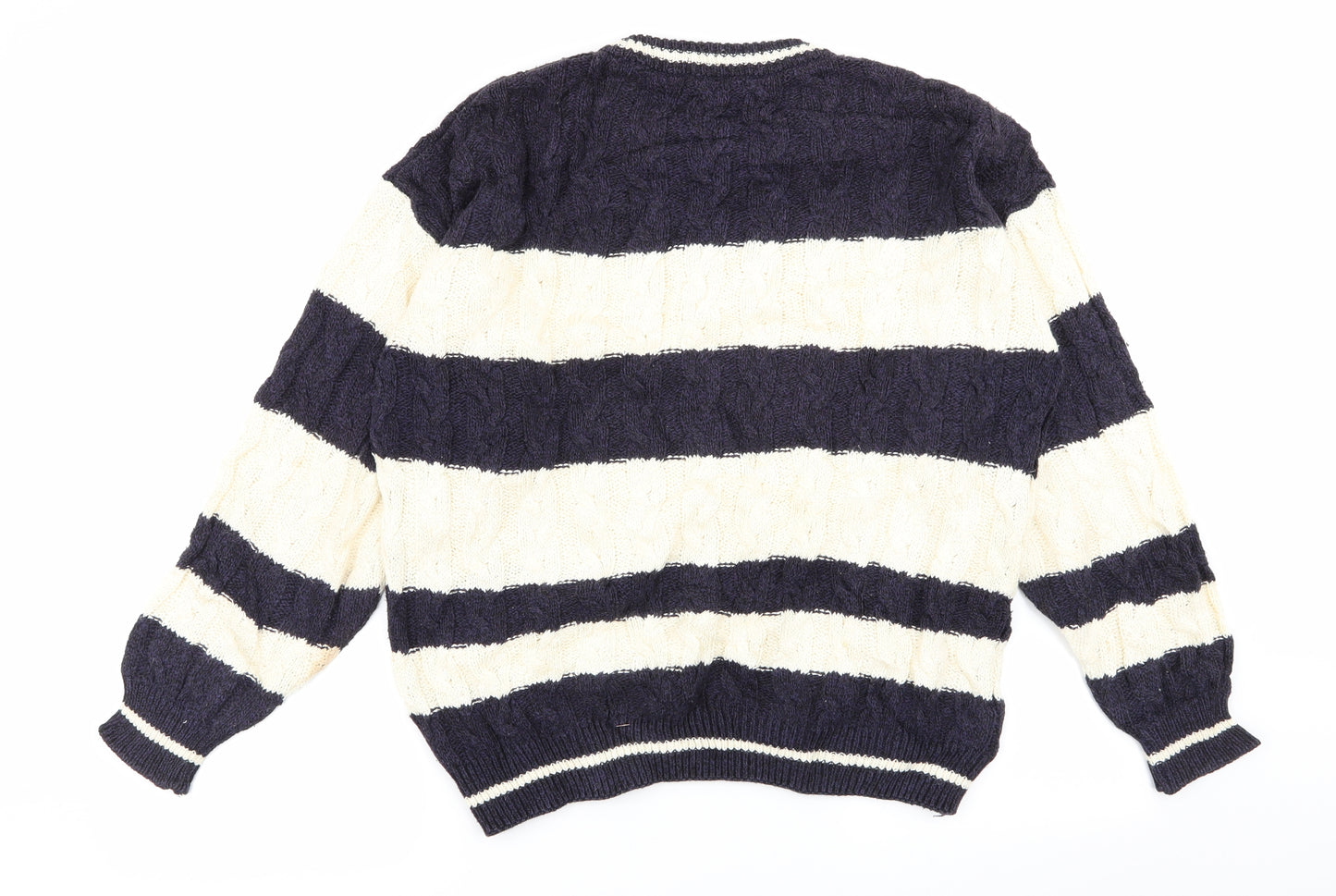 st michael Mens Multicoloured Striped  Pullover Jumper Size L