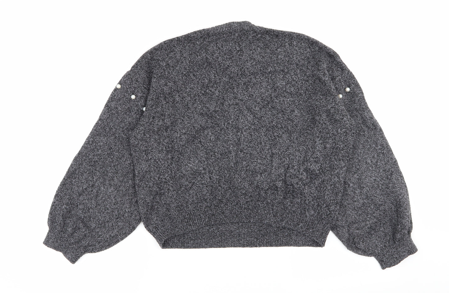 Jennyfer Womens Grey Polka Dot  Pullover Jumper Size 6