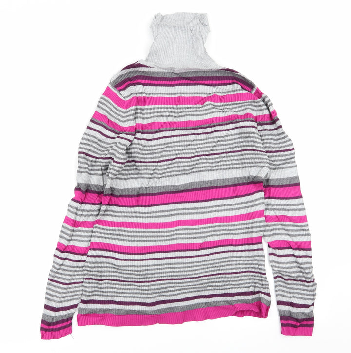 Papaya Womens Multicoloured Striped Pullover Jumper Size 16