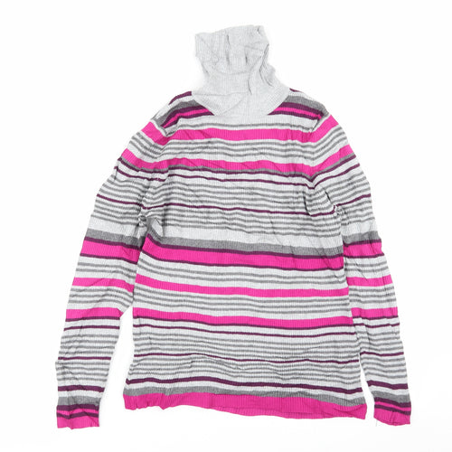 Papaya Womens Multicoloured Striped  Pullover Jumper Size 16