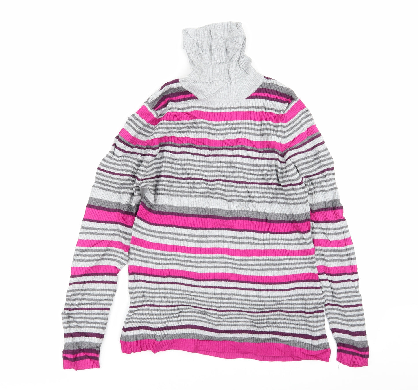 Papaya Womens Multicoloured Striped  Pullover Jumper Size 16