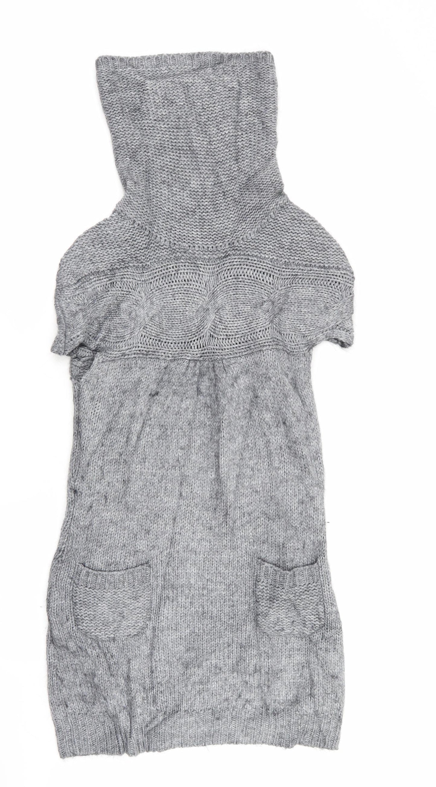 Mint Velvet Womens Grey   Jumper Dress  Size 10
