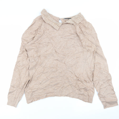 Preworn Womens Beige   Pullover Jumper Size M
