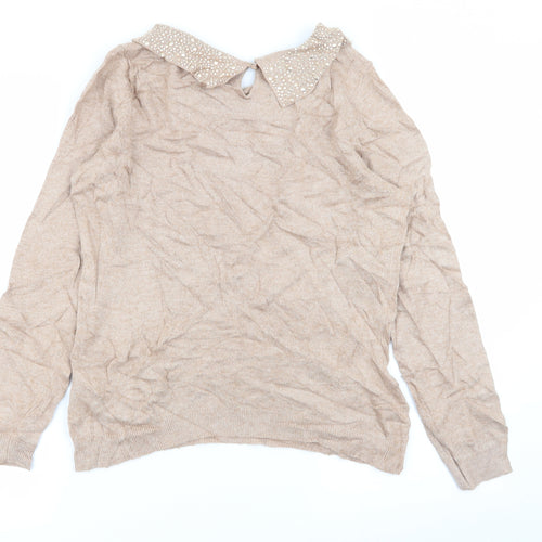 Preworn Womens Beige   Pullover Jumper Size M