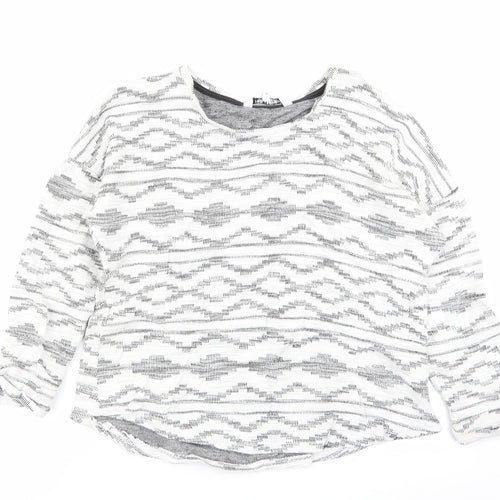 Debenhams Womens Multicoloured Geometric  Pullover Jumper Size 12