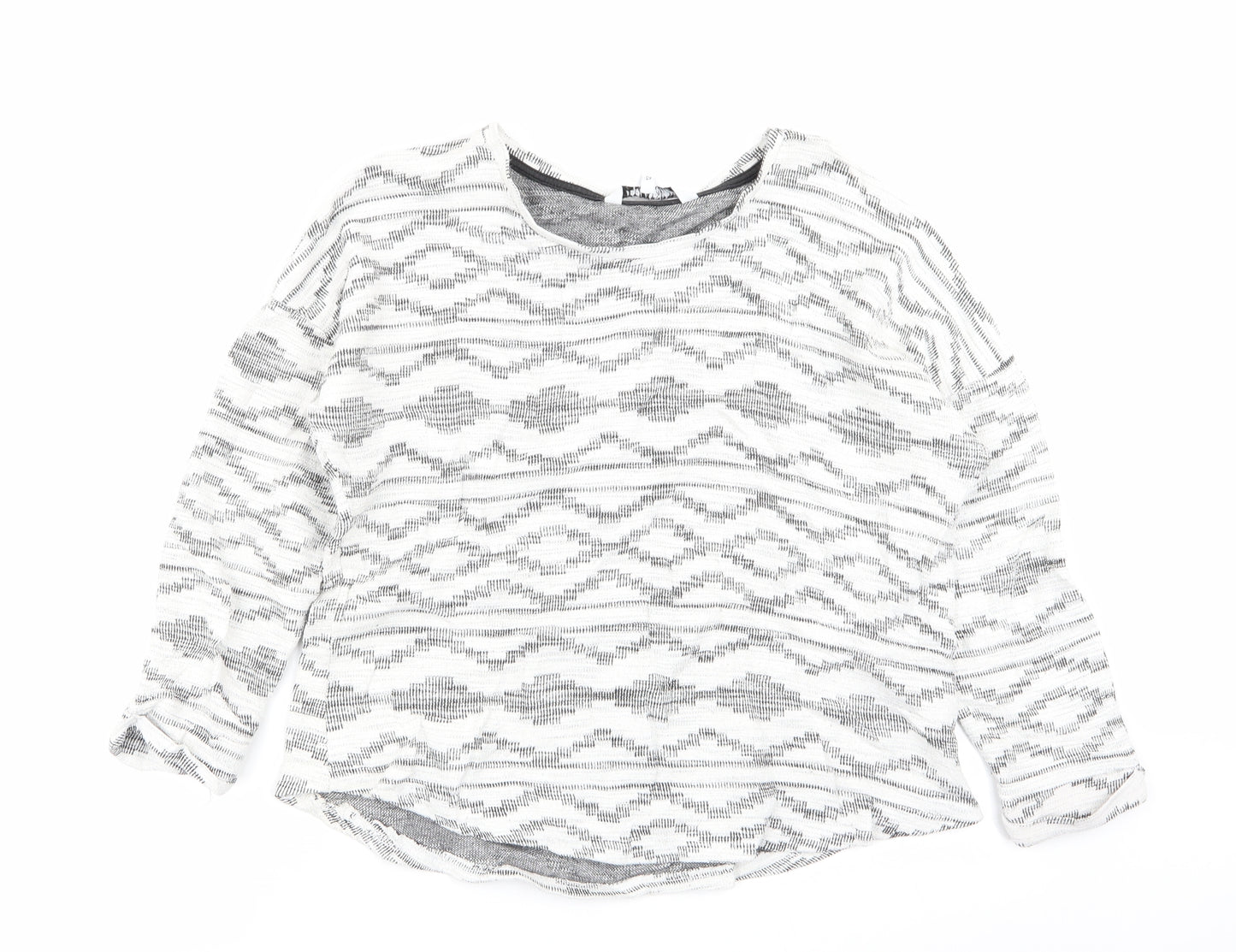 Debenhams Womens Multicoloured Geometric  Pullover Jumper Size 12
