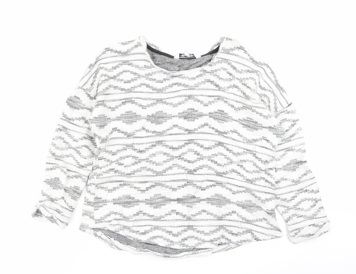 Debenhams Womens Multicoloured Geometric  Pullover Jumper Size 12