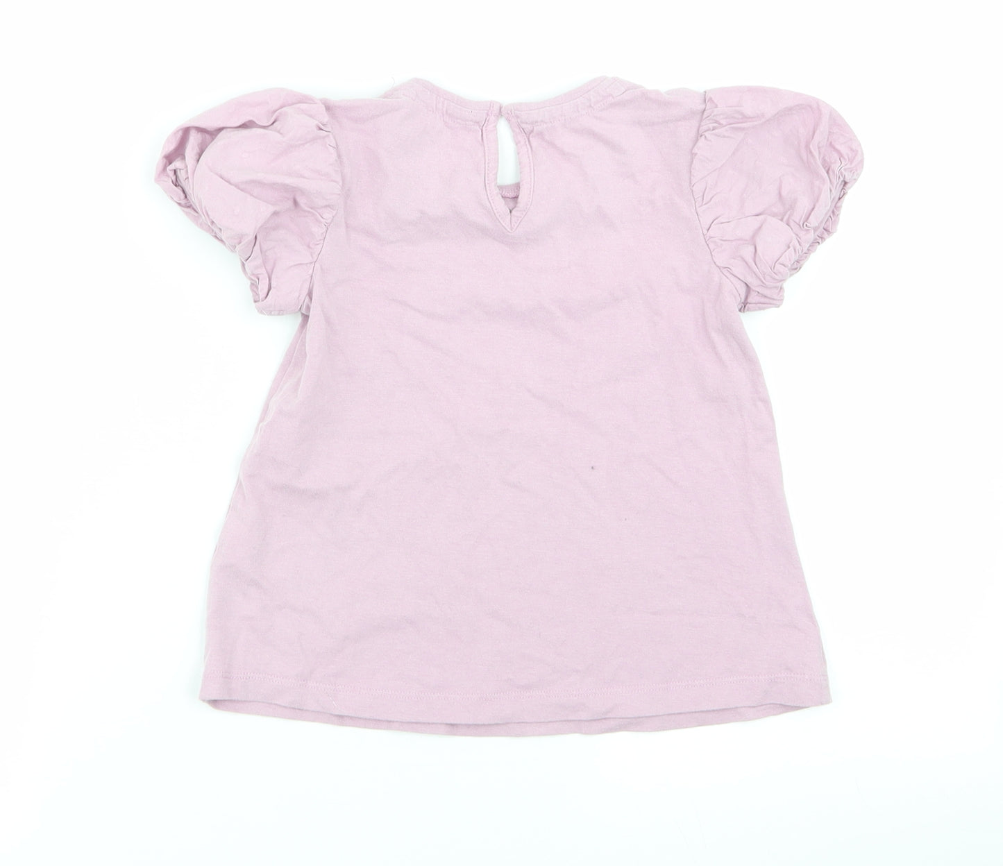 NEXT Girls Purple   Basic T-Shirt Size 4-5 Years