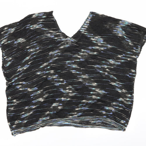 SheIn Womens Multicoloured Geometric  Pullover Jumper Size L