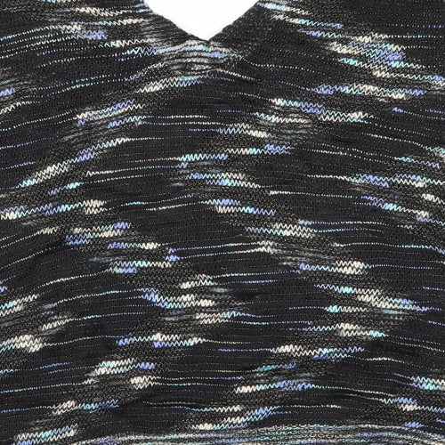SheIn Womens Multicoloured Geometric  Pullover Jumper Size L