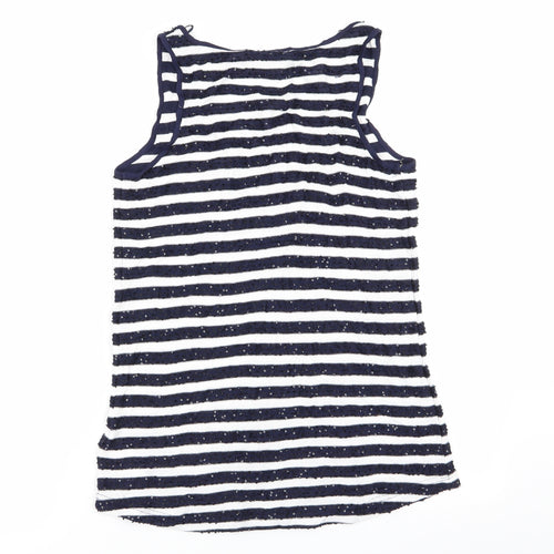 NEXT Womens Multicoloured Striped  Basic Tank Size 10
