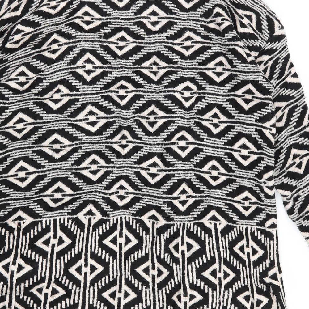 nect Womens Multicoloured Geometric  Cardigan Jumper Size L
