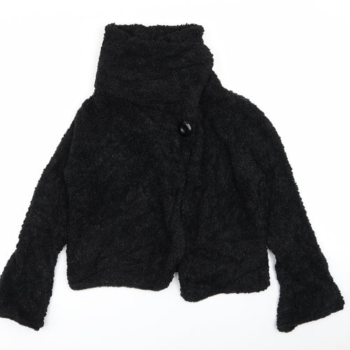 Roman Womens Black   Overcoat Coat Size M